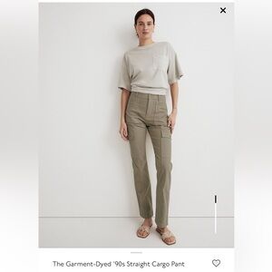 Madewell The Garment-Dyed ‘90s Straight Cargo Pant